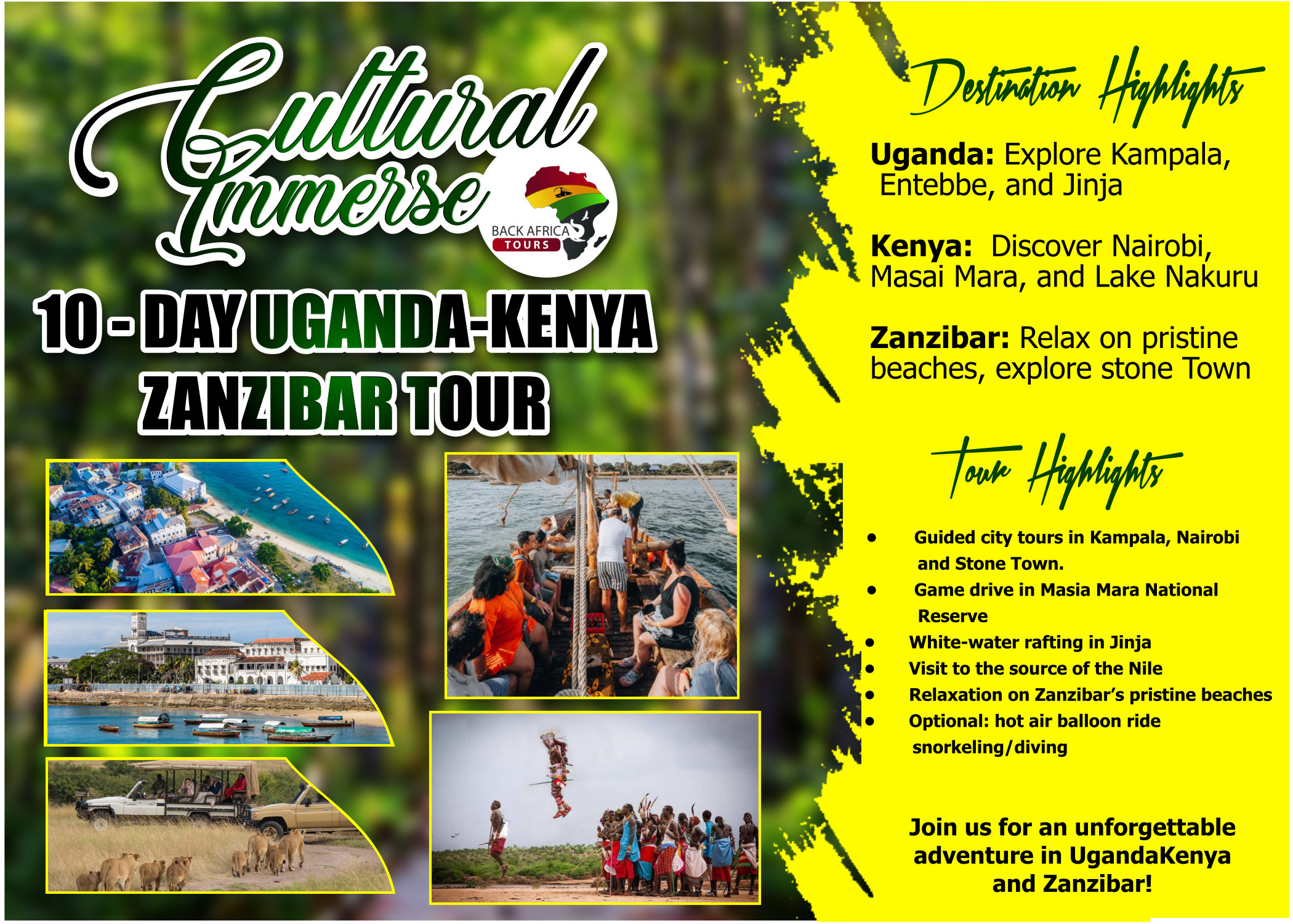 UGANDA-KENYA-ZANZIBAR TRIP